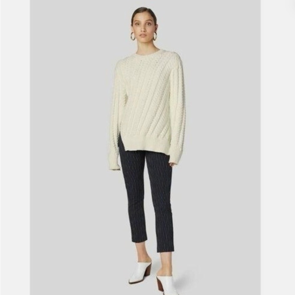 Derek Lam 10 Crosby Diagonal Cable-Knit XS